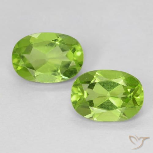 1.78 ct natürliche Mittelgrün Peridot-Edelsteine, Oval, VS