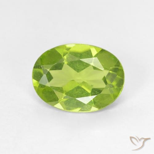 1.15ct Natürlicher gelblich-grün Peridot, Oval, VS