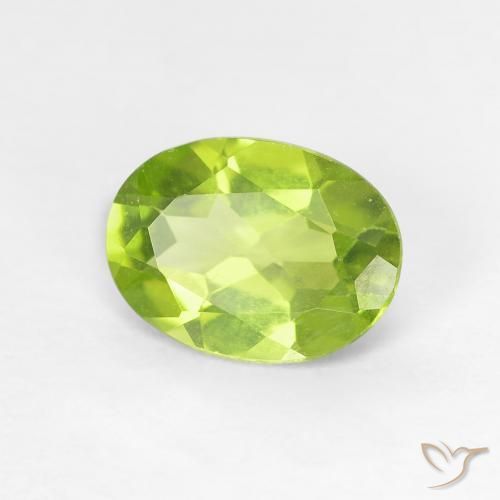 9,17 ctw natürlicher gelblich-grün Peridot, Oval, VS