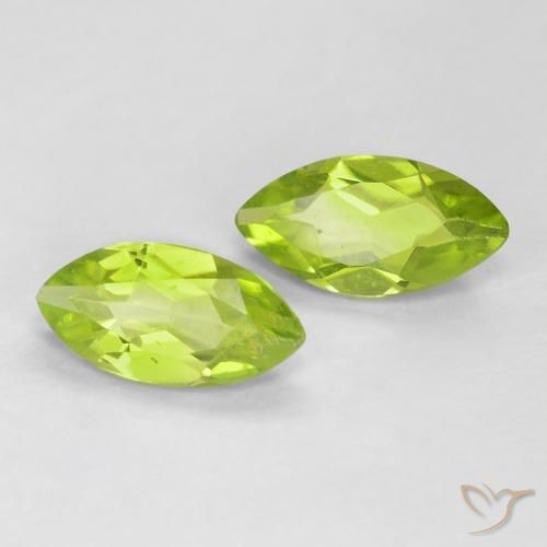 1.11 ct natürliche Mittelgrün Peridot-Edelsteine, Marquise, VS