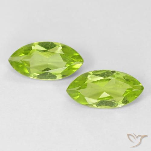 1.10ctw Natürlicher Mittelgrün Peridot, Marquise, VS