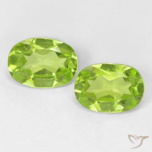 1.66ctw Natürlicher hellgrün Peridot, Oval, VS