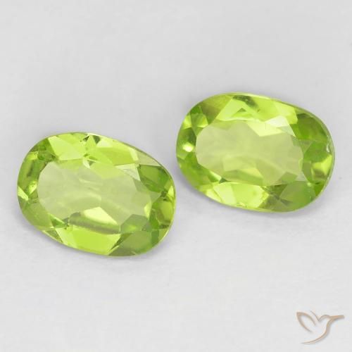 1.66 ct natürliche hellgrün Peridot-Edelsteine, Oval, VS