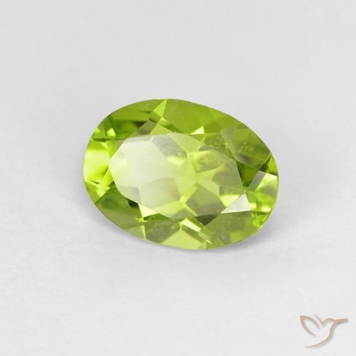 9,17 ctw natürlicher Lebendiges grün Peridot, Oval, VVS-VS