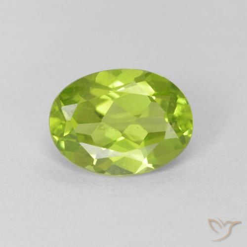 1.30ct Natürlicher Mittelgrün Peridot, Oval, VS