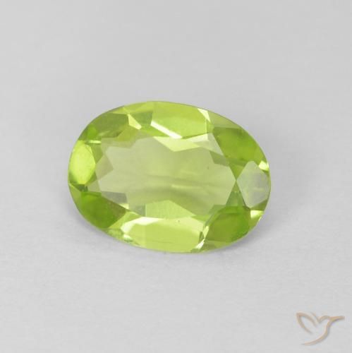 0.98ct Natürlicher Mittelgrün Peridot, Oval, VS