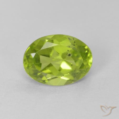 1.36ct Natürlicher Mittelgrün Peridot, Oval, VS