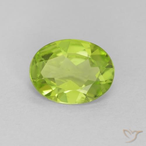 1.07ct Natürlicher Mittelgrün Peridot, Oval, VS