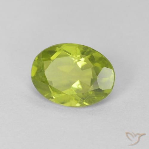 9,17 ctw natürlicher Lebendiges Gelbgrün Peridot, Oval, VS