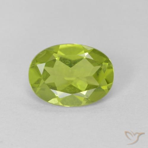 1.08ct Natürlicher Lebendiges grün Peridot, Oval, VS