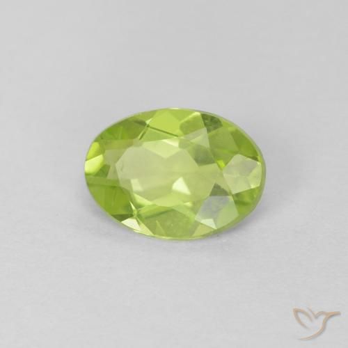 0.84ct Natürlicher Mittelgrün Peridot, Oval, VS