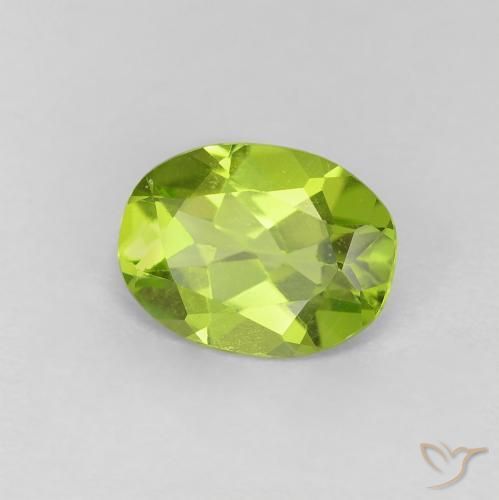9,17 ctw natürlicher Lebendiges grün Peridot, Oval, VVS-VS