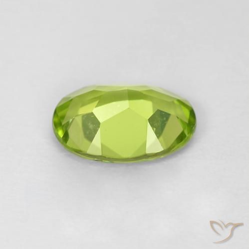 9,17 ctw natürlicher Mittelgrün Peridot, Oval, VVS-VS