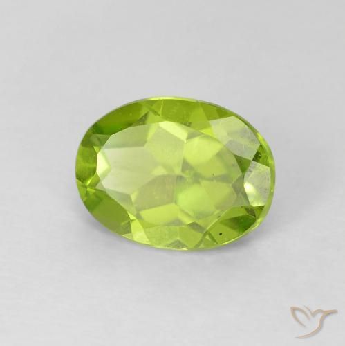 9,17 ctw natürlicher Mittelgrün Peridot, Oval, VVS-VS