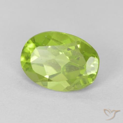 9,17 ctw natürlicher hellgrün Peridot, Oval, VVS-VS