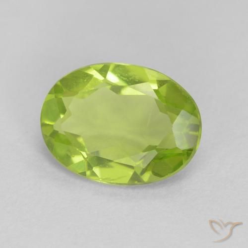 9,17 ctw natürlicher hellgrün Peridot, Oval, VVS-VS