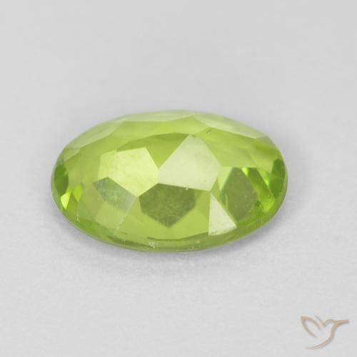 9,17 ctw natürlicher hellgrün Peridot, Oval, VVS-VS