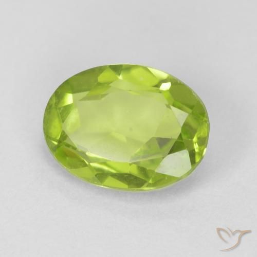 9,17 ctw natürlicher hellgrün Peridot, Oval, VVS-VS