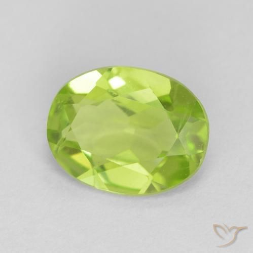 9,17 ctw natürlicher hellgrün Peridot, Oval, VVS-VS