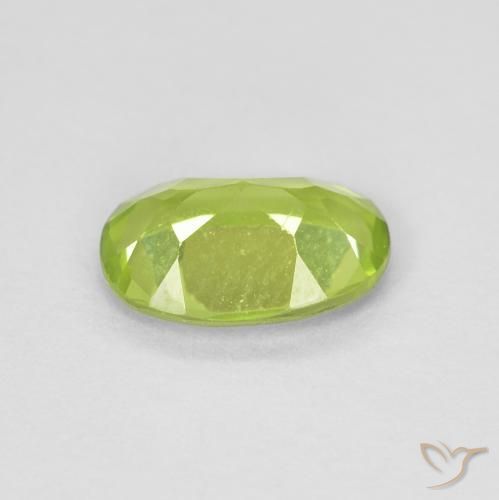 9,17 ctw natürlicher hellgrün Peridot, Oval, VVS-VS