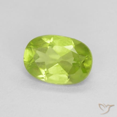 9,17 ctw natürlicher hellgrün Peridot, Oval, VVS-VS