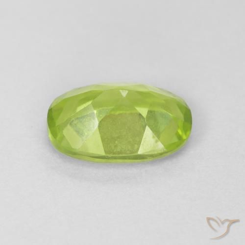 9,17 ctw natürlicher hellgrün Peridot, Oval, VVS-VS