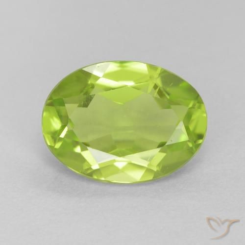 1.28ct Natürlicher hellgrün Peridot, Oval, VS