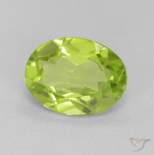 9,17 ctw natürlicher hellgrün Peridot, Oval, VS