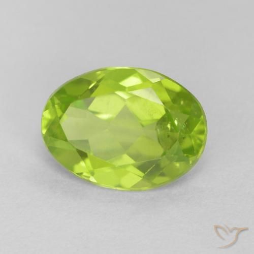 9,17 ctw natürlicher hellgrün Peridot, Oval, VS