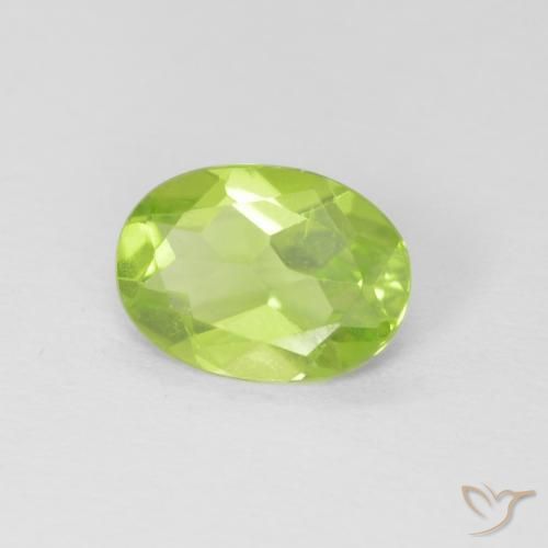 9,17 ctw natürlicher Lebendiges grün Peridot, Oval, VVS-VS