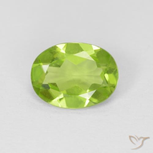 1.19ct Natürlicher Lebendiges grün Peridot, Oval, VVS-VS