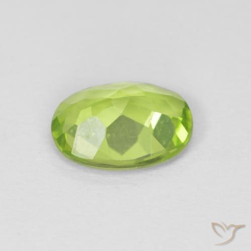 9,17 ctw natürlicher Lebendiges grün Peridot, Oval, VVS-VS
