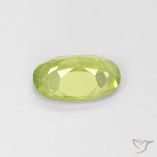 9,17 ctw natürlicher limettengrün Peridot, Oval, VVS-VS