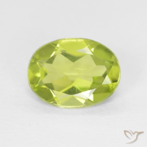 1.18ct Natürlicher gelblich-grün Peridot, Oval, VVS-VS