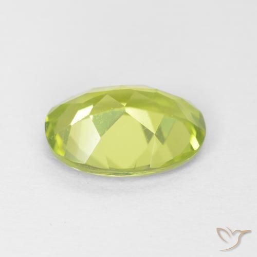 9,17 ctw natürlicher gelblich-grün Peridot, Oval, VVS-VS