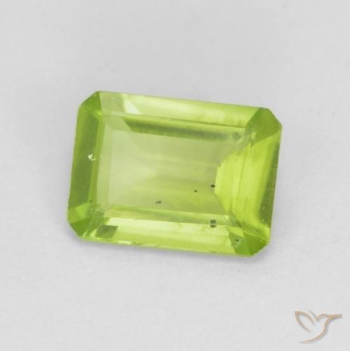 9,17 ctw natürlicher Mittelgrün Peridot, Oktagonschliff, VS