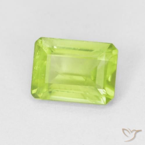9,17 ctw natürlicher gelblich-grün Peridot, Oktagonschliff, VS
