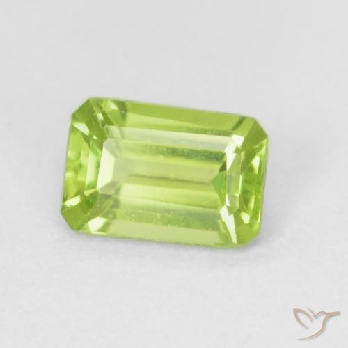 9,17 ctw natürlicher Lebendiges grün Peridot, Oktagonschliff, VVS