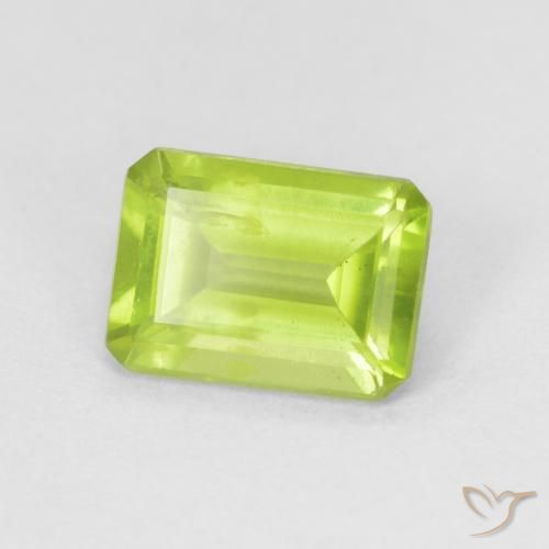 9,17 ctw natürlicher hellgrün Peridot, Oktagonschliff, VS