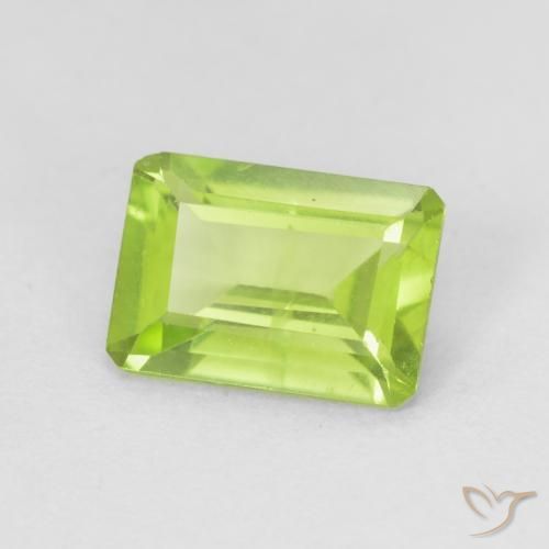 9,17 ctw natürlicher hellgrün Peridot, Oktagonschliff, VS