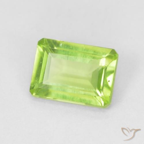 9,17 ctw natürlicher hellgrün Peridot, Oktagonschliff, VS