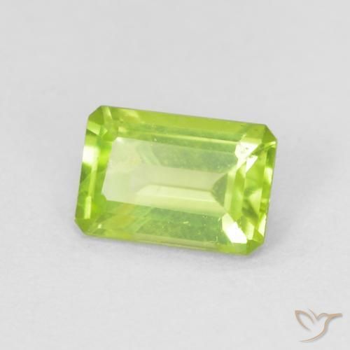 9,17 ctw natürlicher hellgrün Peridot, Oktagonschliff, VS