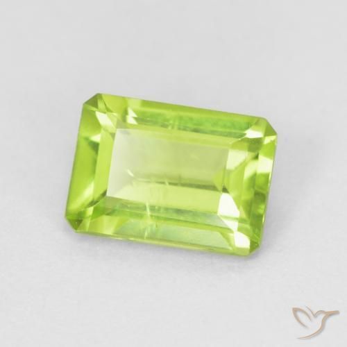 9,17 ctw natürlicher hellgrün Peridot, Oktagonschliff, VS