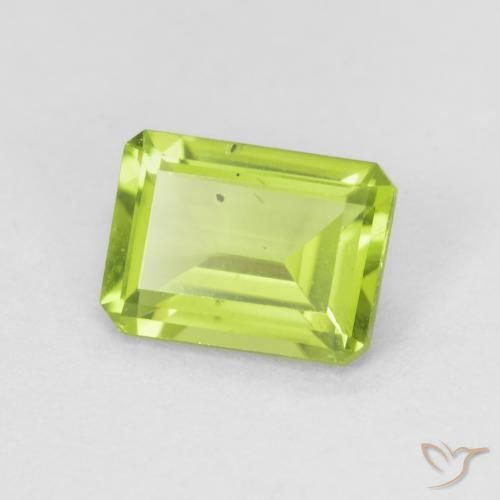 9,17 ctw natürlicher hellgrün Peridot, Oktagonschliff, VS