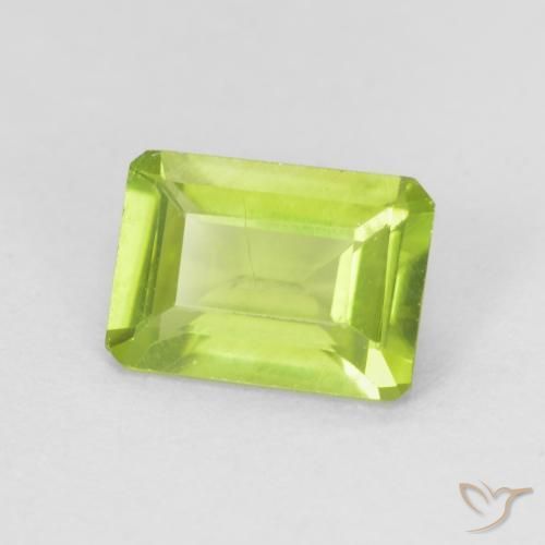 9,17 ctw natürlicher hellgrün Peridot, Oktagonschliff, VS