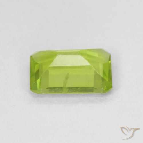 9,17 ctw natürlicher hellgrün Peridot, Oktagonschliff, VS