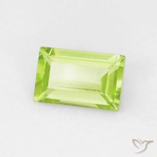 9,17 ctw natürlicher hellgrün Peridot, Baguette, VVS-VS