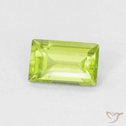 9,17 ctw natürlicher hellgrün Peridot, Baguette, VVS-VS