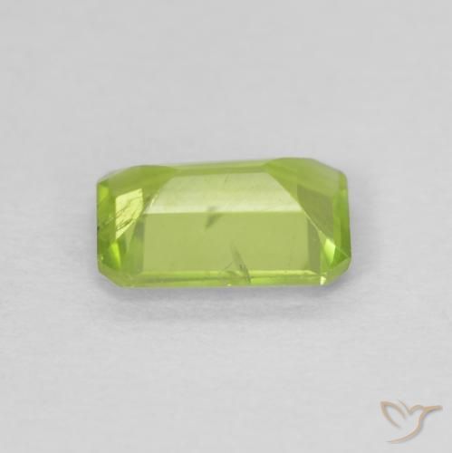 9,17 ctw natürlicher gelblich-grün Peridot, Oktagonschliff, VS