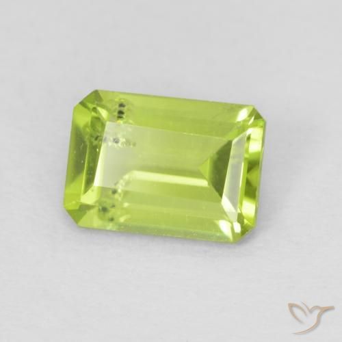9,17 ctw natürlicher hellgrün Peridot, Oktagonschliff, VS